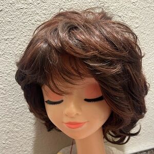 Aimole Curly Blonde Synthetic Wig Style E-7125 Color 12TTT26 Honey Blonde Brown